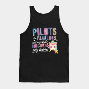 Pilots are like Unicorns Gift Idea Tank Top